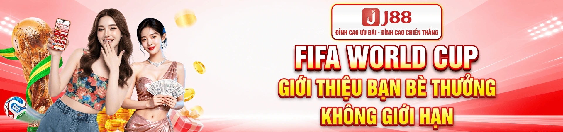 Banner J88 về slot game, bắn cá và ưu đãi hấp dẫn